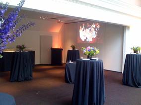 Drinks reception setup