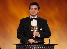 Rob Lowe represents the Nindendo team behind Wii Sports Resort accepting the award for best game in the Family and Social category  (BAFTA/Brian Ritchie)