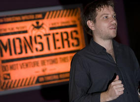 Filmmaker Gareth Edwards in Cardiff. Pic: Jon Pountney