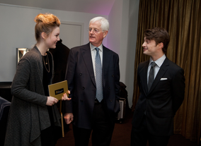 Radcliffe, Grainger and Corrie prior to the nominations announcement.