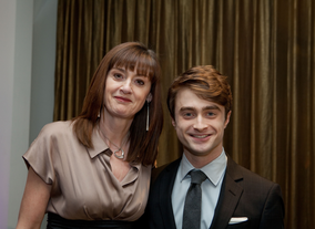 Daniel Radcliffe with BAFTA's CEO, Amanda Berry.