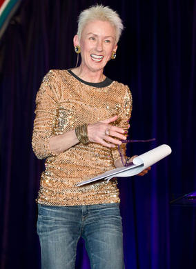 Host for the evening, Muriel Gray