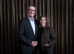 Bennett-Jones and Kirsty Wark. (Picture: BAFTA / J. Simonds)