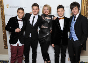 Aidan Davis, Richard Wisker, Georgia Lock, Ceallach Spellman and Tyger Drew-Honey.