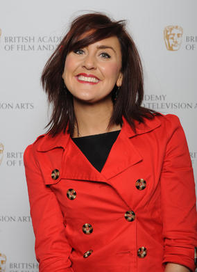 CBBC presenter Katy Ashworth arrives on the red carpet at the British Academy Children's Awards.