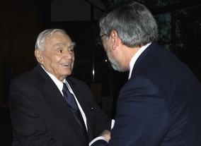 Ernest Borgnine and John Landis