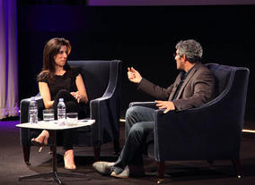 Aline Brosh Mckenna dicusses the craft of screenwriting for film with Jason Solomons. (Photography: Jay Brooks)