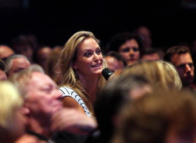 Audience ask questions for screenwriter Sir David Hare. (Photography: Jay Brooks)