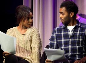 Actors read some Peter Morgan Screenwriting. (Photography: Jay Brooks)