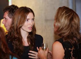 Guest following the screenwriters' lecture with Sir Ronald Harwood. (Photography: Jay Brooks)
