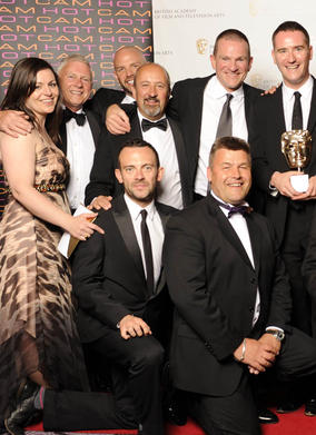 The winners of the Entertainment Production Team for The X Factor. 