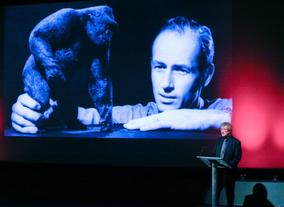 Sir Christopher Frayling on stage (BAFTA/Brian J Ritchie).