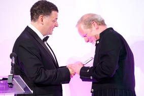 Steven Moffat and Peter Mullan