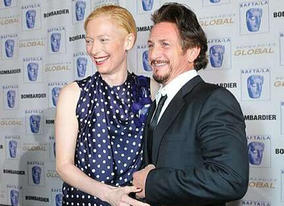 Tilda Swinton and Sean Penn at the BAFTA/LA: Britannia 2008
