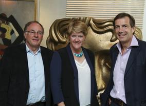 Chairman of the Academy John Willis, Clare Balding and Managing Director of Villa Maria Patrick McGrath