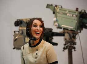 This Is England and Broadchurch star Vicky isn't letting the stresses of being Floor Manager get to her.