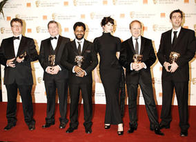 Gemma Arterton presented the Sound Category at the Orange British Academy Film Awards in 2009