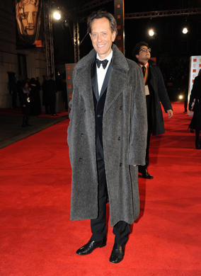 The actor will be hoping for a BAFTA win for his latest film, The Iron Lady, which is nominated in four categories. He is wearing Hackett.