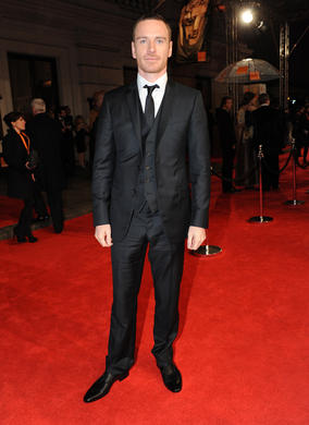 The German-Irish actor, pictured here in a suit by Armani, is nominated for his portrayal of a man struggling with sex addiction in Shame, his second collaboration with director Steve McQueen after Hunger. 