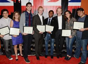 John Dion, Janine Sides, Kyle Soehngen, Jacob Braafladt, Ryan Latchmansingh, BAFTA Los Angeles Chairman Neil Stiles, Vanessa Knutsen and Julio Ramos.