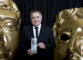 Brian Cox with his BAFTA Scotland Acting Performance in Film Award for The Escapist. 