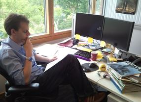 Charles Griffiths at Desk