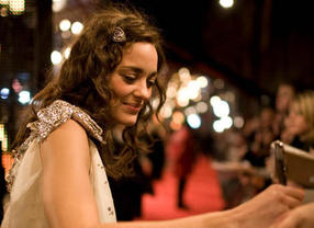 Marion Cotillard on the red carpet at the Orange British Academy Film Awards in 2008.