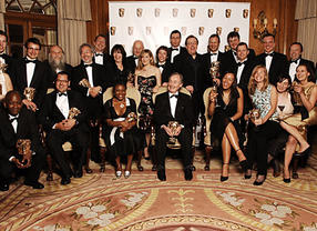 Winners at the British Academy Television Craft Awards in 2007 gather for a photocall.