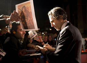 Daniel Day Lewis on the red carpet at the Orange British Academy Film Awards in 2008.