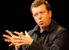 Peter Morgan in a Serious Screenwriting 2008 session.