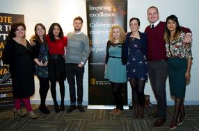 Farah Abushwesha, Katie Campbell, Jenni Konner, Matthew Barry, Kayleigh Llewellyn, Sarah Courtauld, Nicolas Small and Kam Kamdola