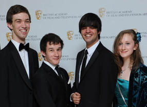 BBC Blast and BAFTA Screen-Skills Award nominees Sam Shetabi, Harriet Beaney, Joe Reed and Jack Crocker arrive at the Television Craft Awards.