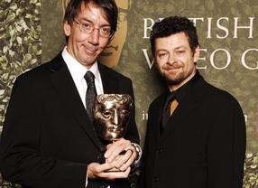 Will Wright accepts the Academy Fellowship at the British Academy Video Games Awards in 2007.