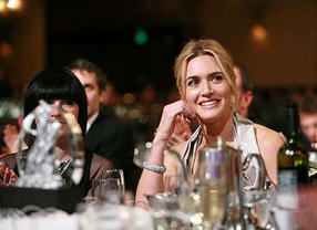 Kate Winslett, winner of the Britannia Award for British Artist of the Year in 2007