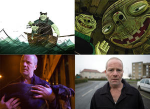 Stills from BAFTA Shorts winners The Pearce Sisters and Dog Altogether.