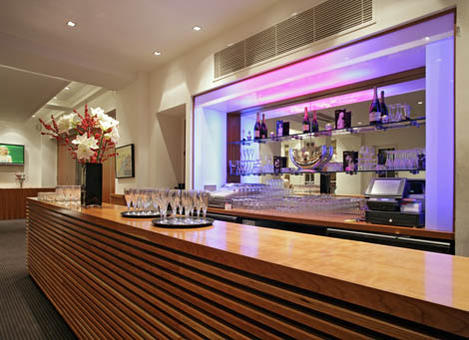 The bar area in the David Lean Room at 195 Piccadilly. 