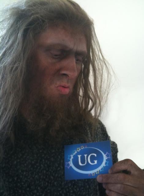Laurence Rickard: Cave Man costume