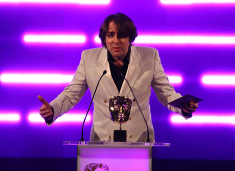 TV presenter and gamer Jonathan Ross presents the BAFTA for Best Game 