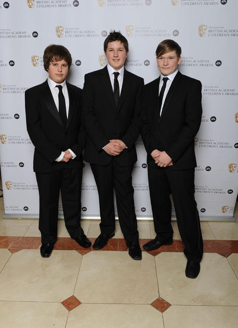 BAFTA Young Game Designers nominated team; Team Beached Whale Productions, at the EA British Academy Children's Awards. Photography: BAFTA/ Richard Kendall
