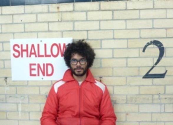 Richard Ayoade on the set of Submarine (2010) Richard Ayoade