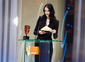 Eva Green, The Orange Rising Star winner in 2007 presents the award at the Orange British Academy Film Awards in 2008.
