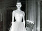 Audrey Hepburn arrives at the Film Awards Ceremony in 1955.